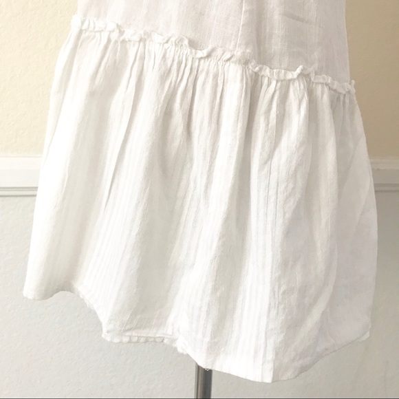 ❗️SOLD❗️Free People Cap Sleeve Ruffle Hem Boho Top - Picture 6 of 7